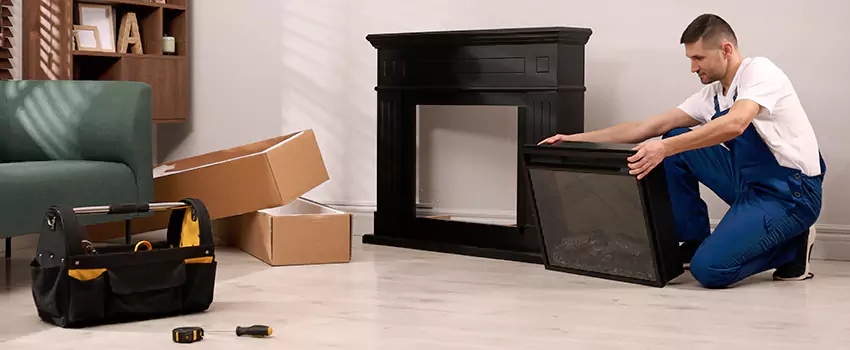 Old Rusted Metal Fireplace Repair And Replacement in Garden City, KS